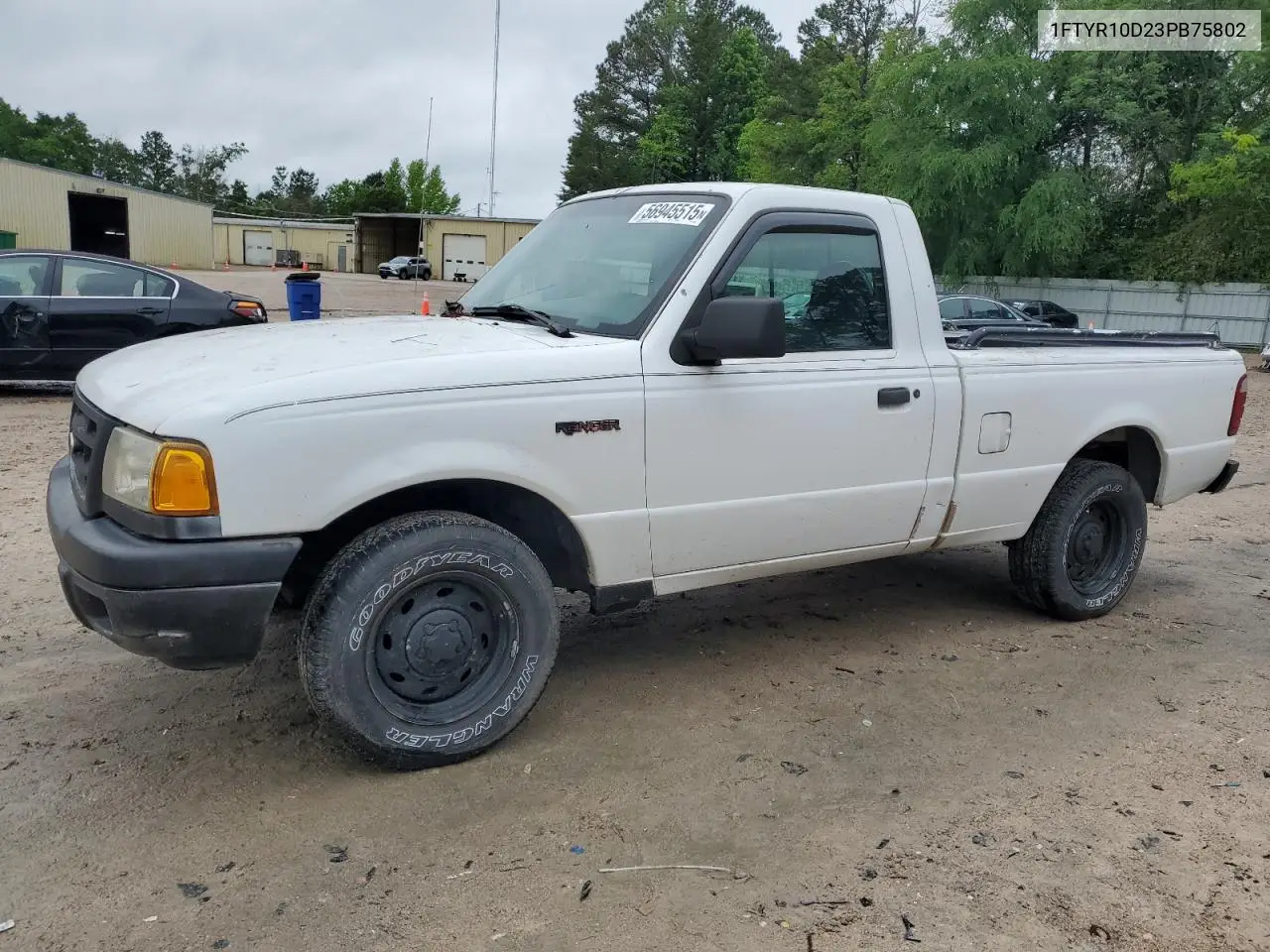 2003 Ford Ranger VIN: 1FTYR10D23PB75802 Lot: 56945515
