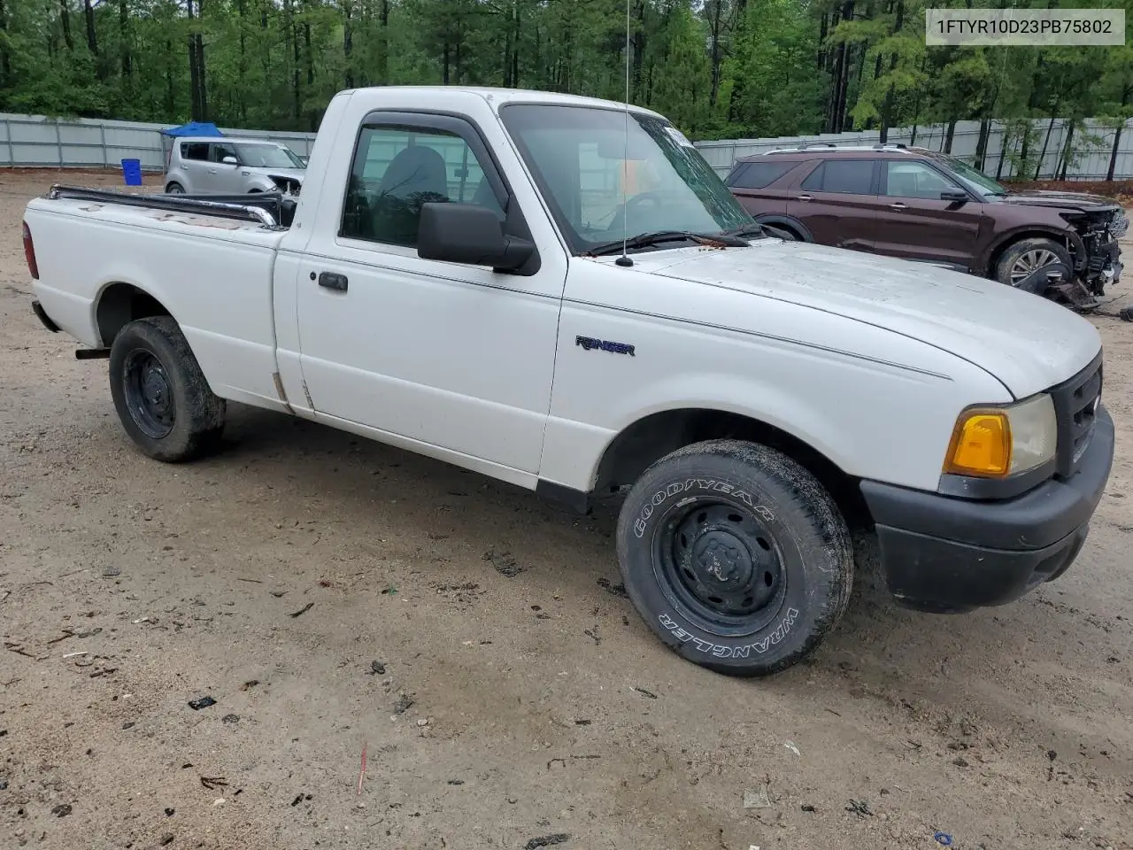 2003 Ford Ranger VIN: 1FTYR10D23PB75802 Lot: 56945515