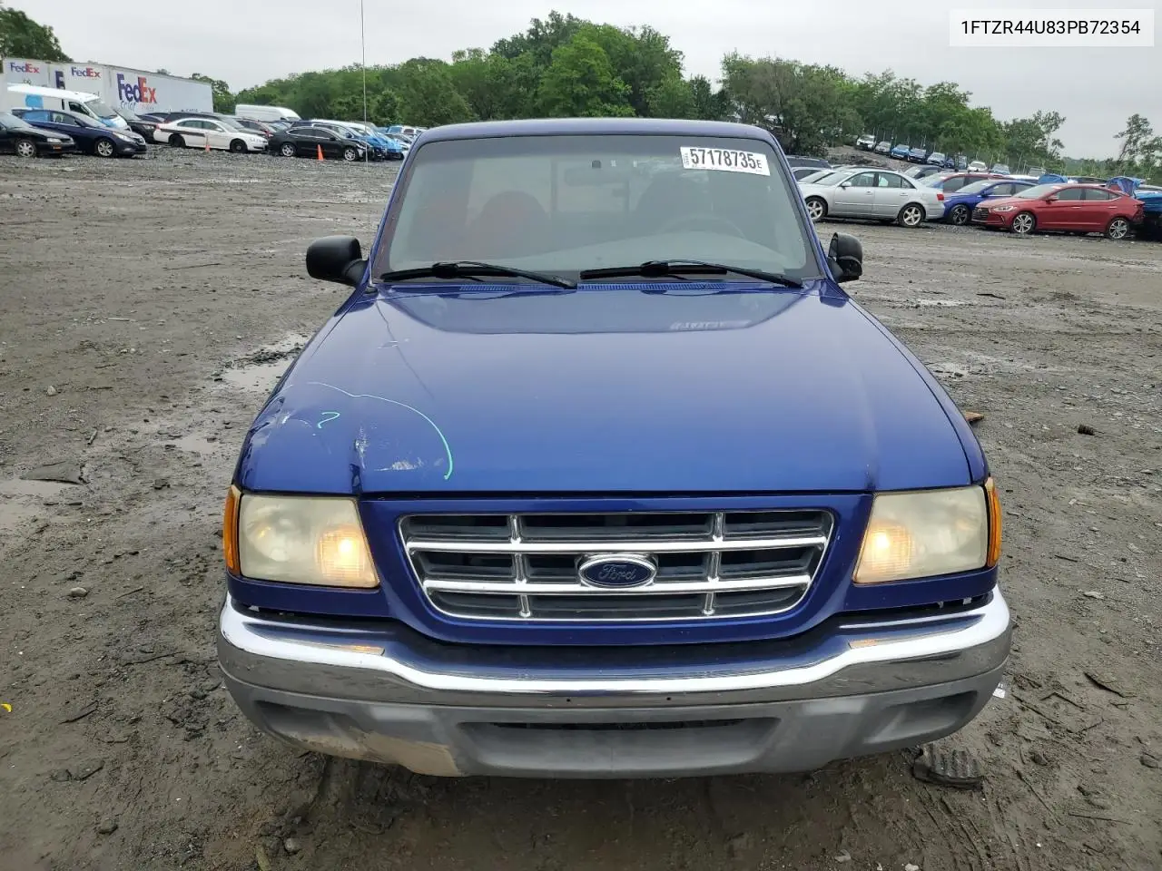 2003 Ford Ranger Super Cab VIN: 1FTZR44U83PB72354 Lot: 57178735