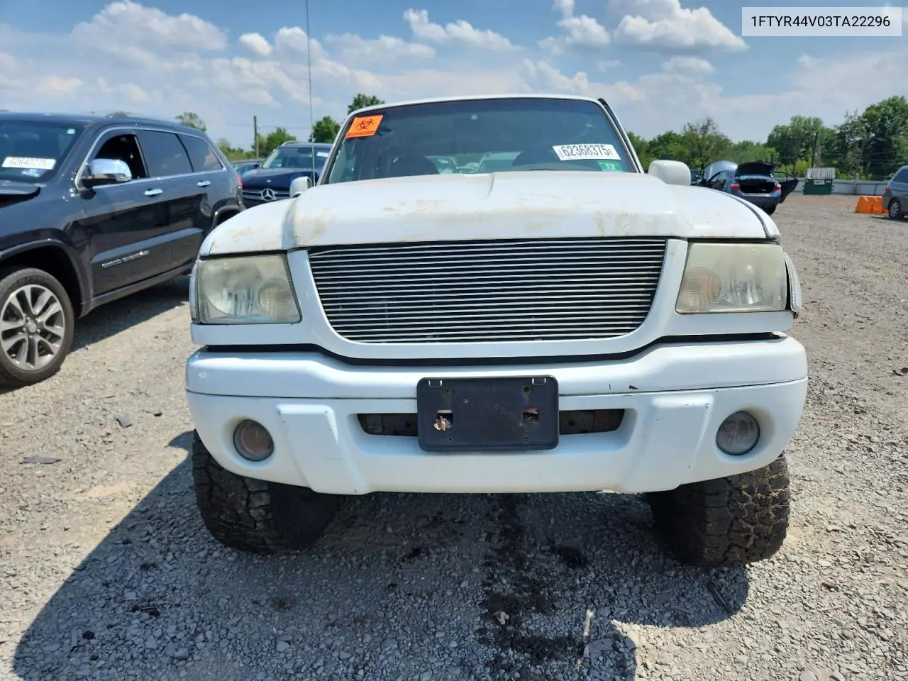 2003 Ford Ranger Super Cab VIN: 1FTYR44V03TA22296 Lot: 62368375