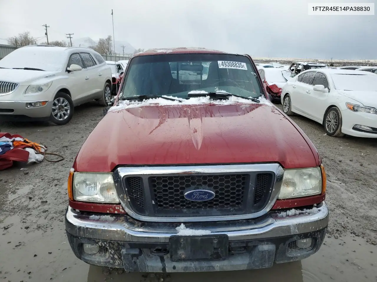 2004 Ford Ranger Super Cab VIN: 1FTZR45E14PA38830 Lot: 49308835