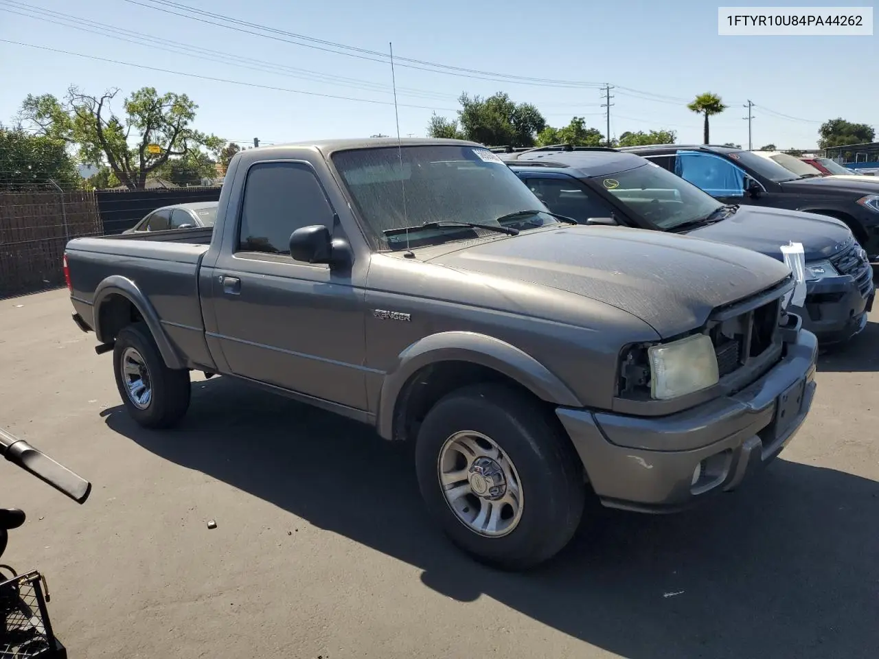 2004 Ford Ranger VIN: 1FTYR10U84PA44262 Lot: 58939465