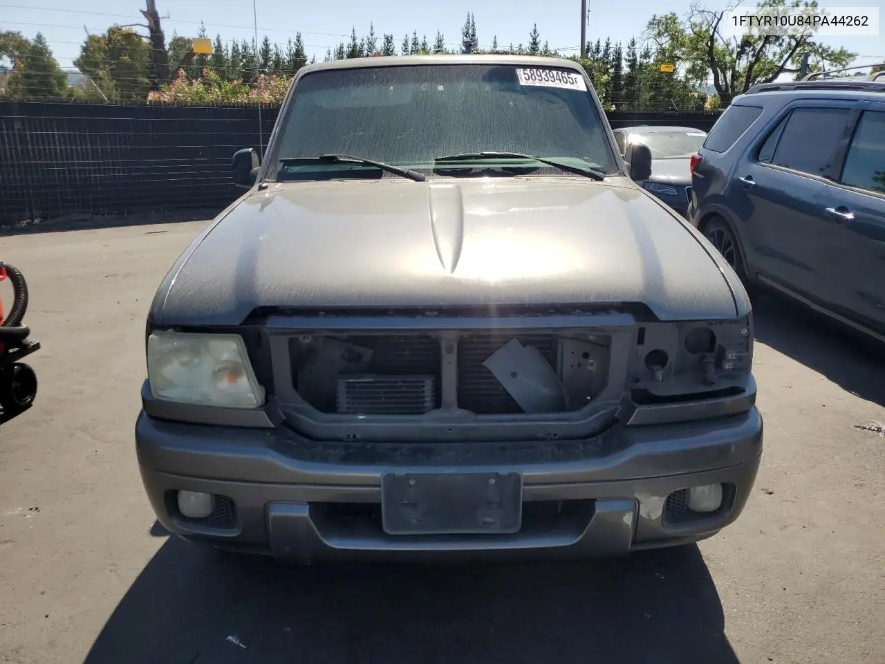 2004 Ford Ranger VIN: 1FTYR10U84PA44262 Lot: 58939465