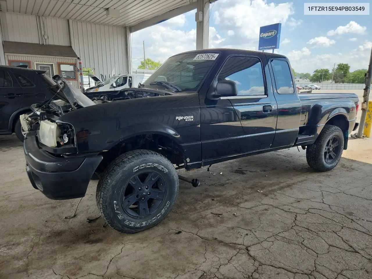 2004 Ford Ranger Super Cab VIN: 1FTZR15E94PB03549 Lot: 62572625