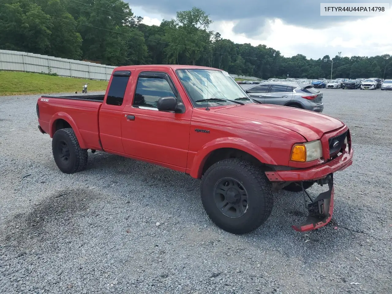 2004 Ford Ranger Super Cab VIN: 1FTYR44U44PA14798 Lot: 62818765