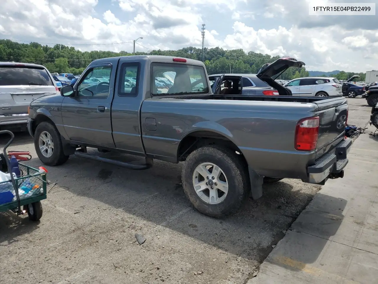2004 Ford Ranger Super Cab VIN: 1FTYR15E04PB22499 Lot: 64570245