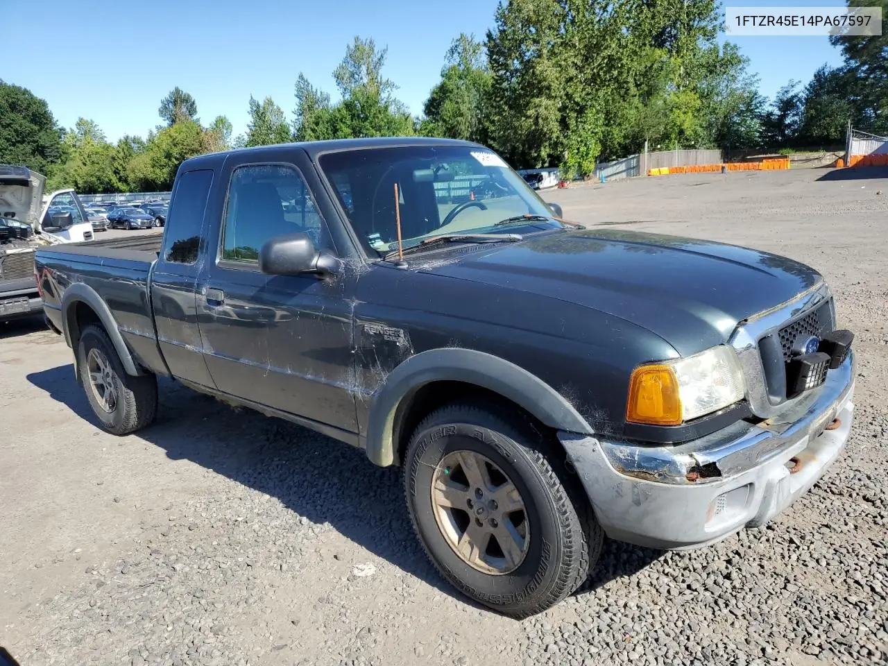 2004 Ford Ranger Super Cab VIN: 1FTZR45E14PA67597 Lot: 64696765