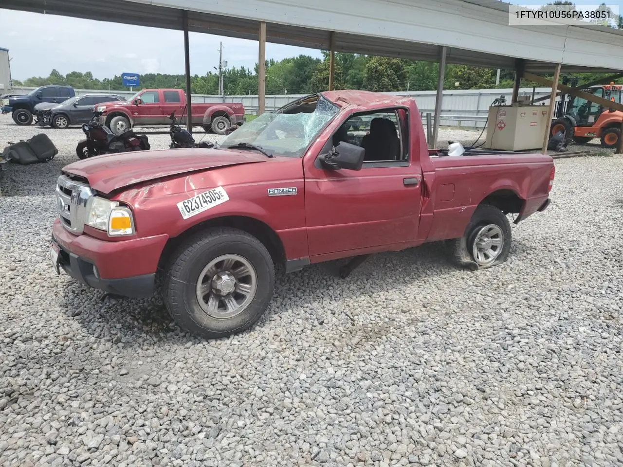 2006 Ford Ranger VIN: 1FTYR10U56PA38051 Lot: 62374505