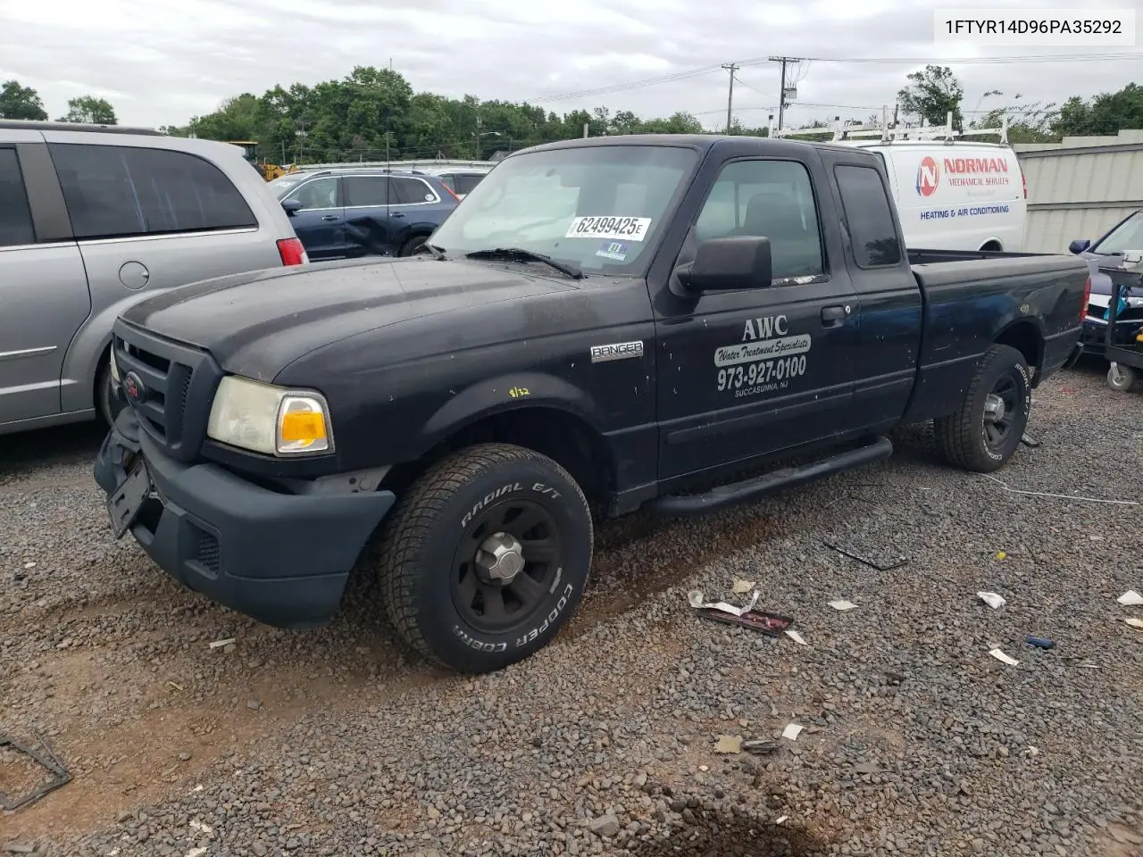 2006 Ford Ranger Super Cab VIN: 1FTYR14D96PA35292 Lot: 62499425