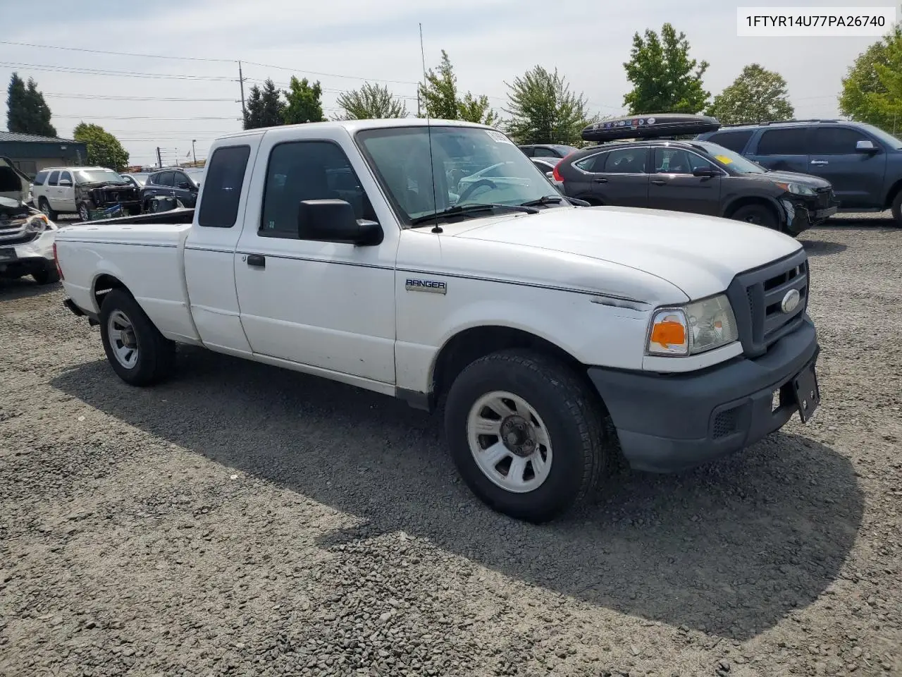 2007 Ford Ranger Super Cab VIN: 1FTYR14U77PA26740 Lot: 61999475