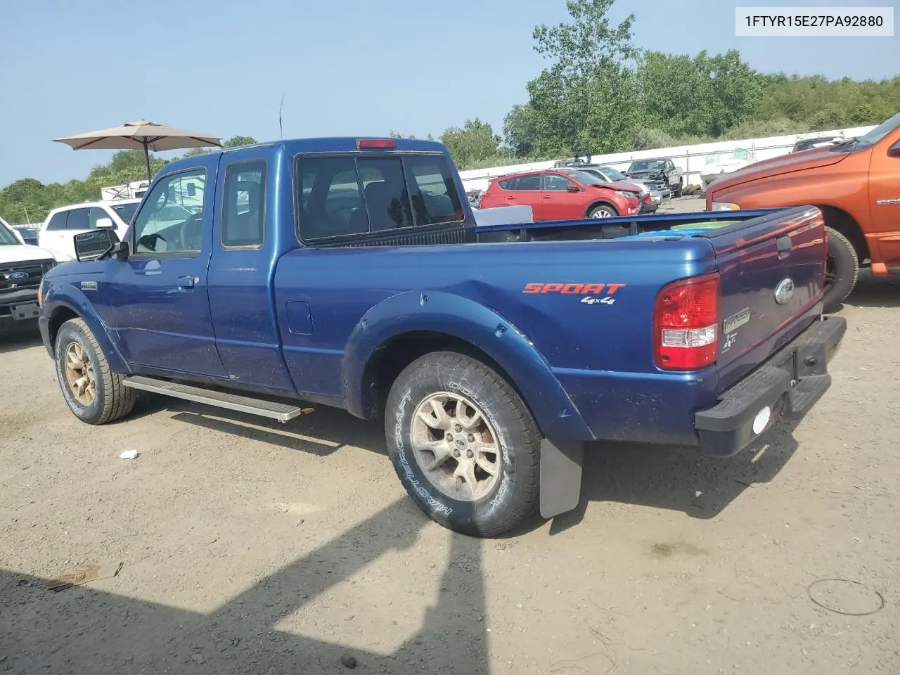 2007 Ford Ranger Super Cab VIN: 1FTYR15E27PA92880 Lot: 62231855