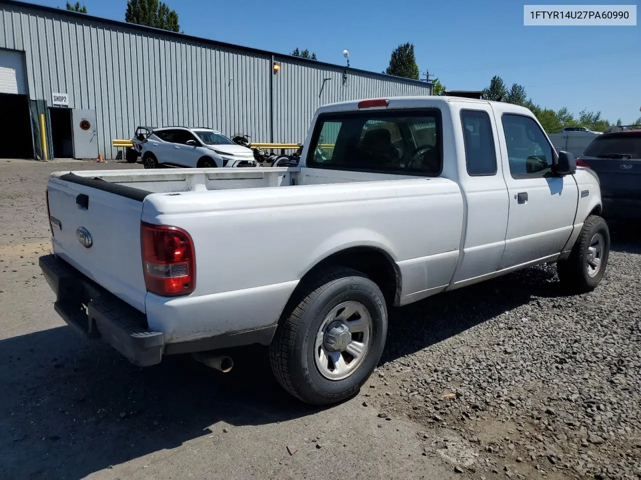 2007 Ford Ranger Super Cab VIN: 1FTYR14U27PA60990 Lot: 62609885