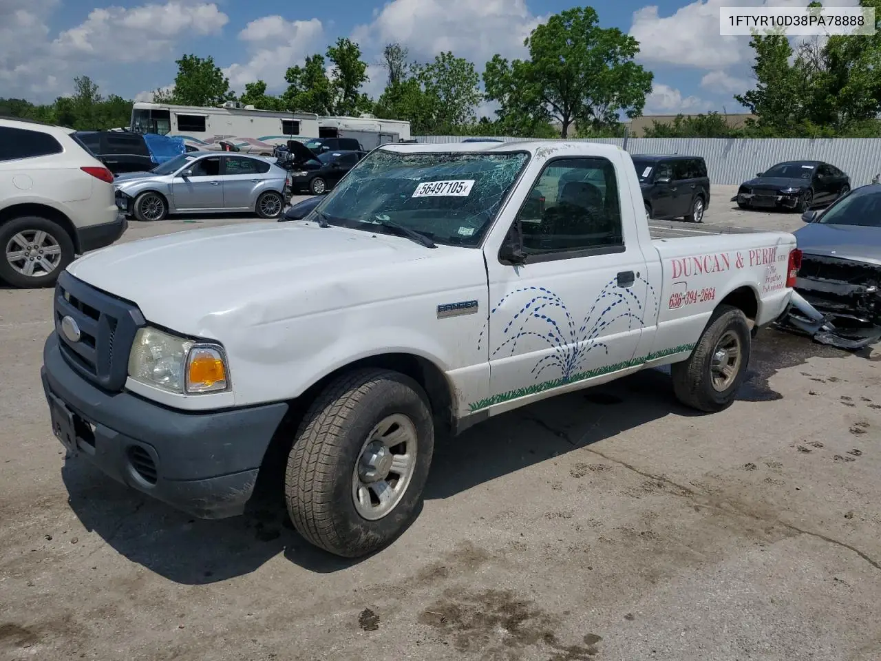 2008 Ford Ranger VIN: 1FTYR10D38PA78888 Lot: 56497105