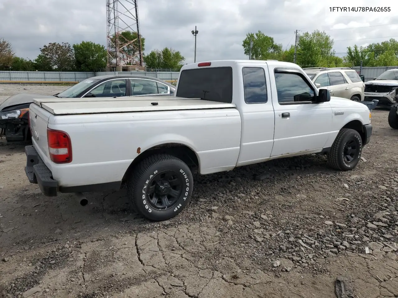 2008 Ford Ranger Super Cab VIN: 1FTYR14U78PA62655 Lot: 56776415