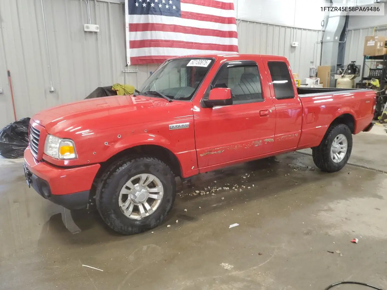 2008 Ford Ranger Super Cab VIN: 1FTZR45E58PA69486 Lot: 62130875
