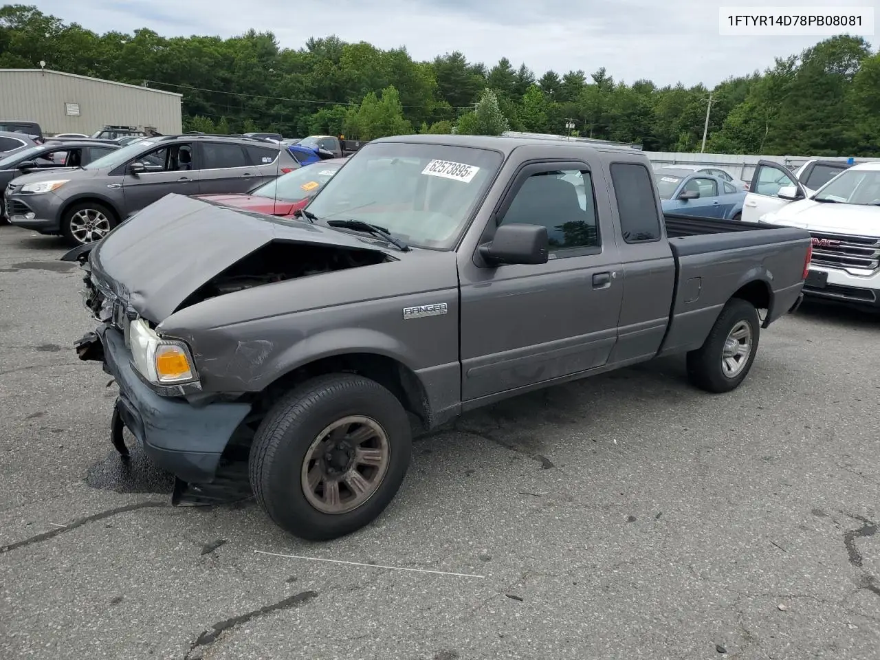 2008 Ford Ranger Super Cab VIN: 1FTYR14D78PB08081 Lot: 62573895