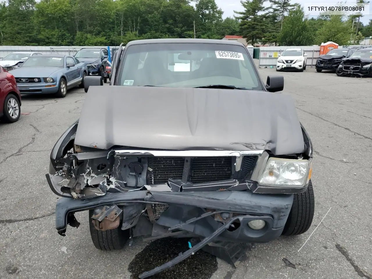 2008 Ford Ranger Super Cab VIN: 1FTYR14D78PB08081 Lot: 62573895
