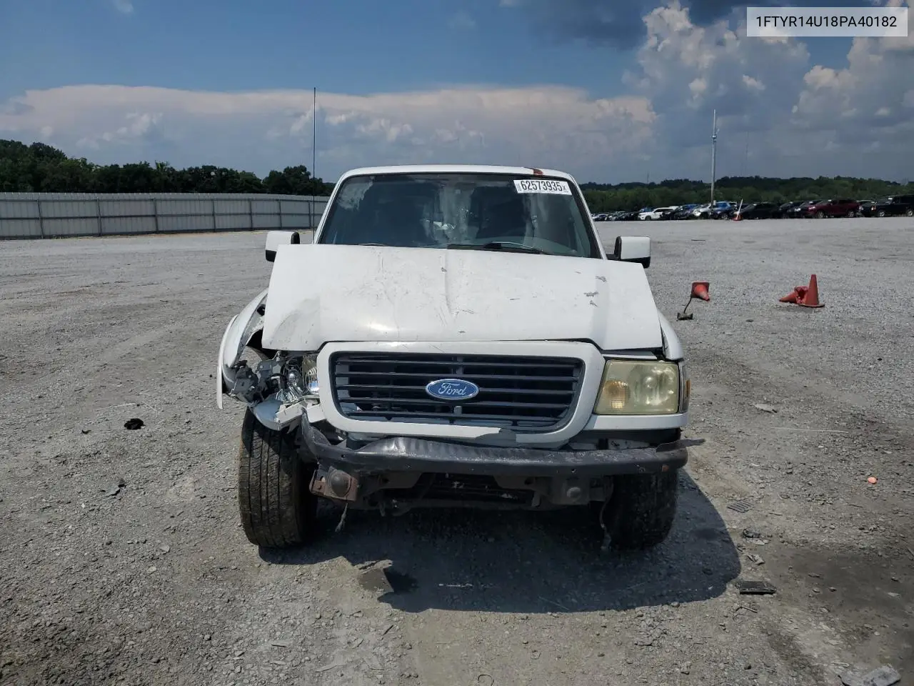 2008 Ford Ranger Super Cab VIN: 1FTYR14U18PA40182 Lot: 62573935