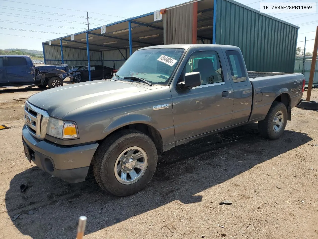 2008 Ford Ranger Super Cab VIN: 1FTZR45E28PB11869 Lot: 81540434