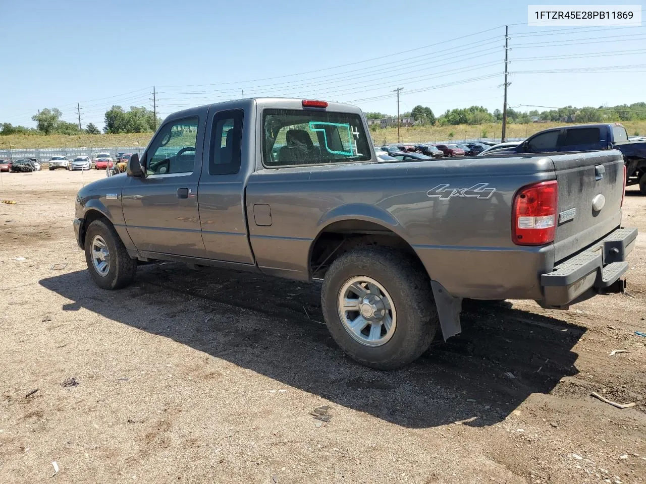 2008 Ford Ranger Super Cab VIN: 1FTZR45E28PB11869 Lot: 81540434