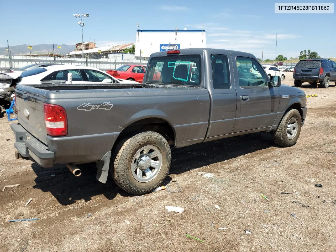 2008 Ford Ranger Super Cab VIN: 1FTZR45E28PB11869 Lot: 81540434