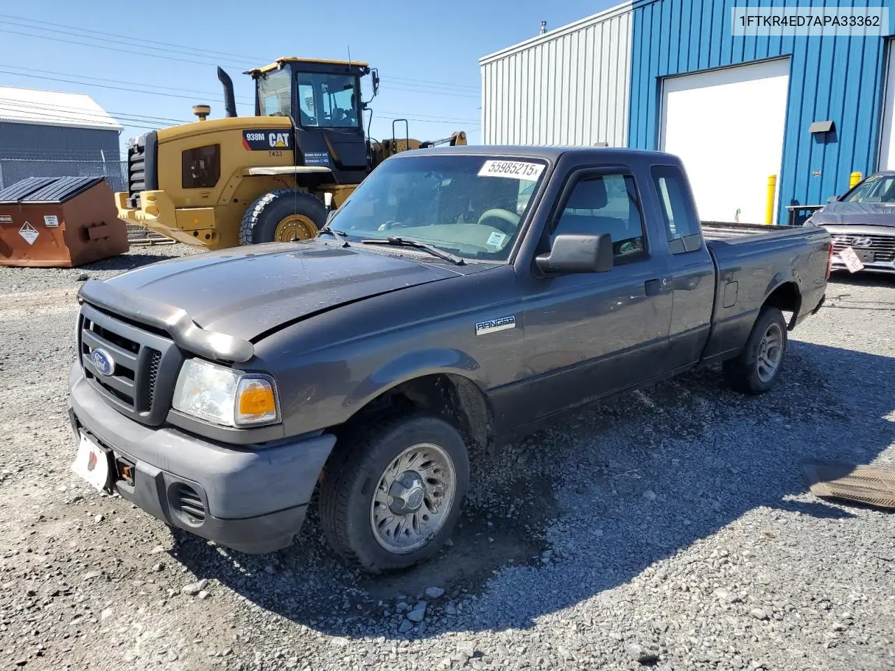2010 Ford Ranger Super Cab VIN: 1FTKR4ED7APA33362 Lot: 55985215