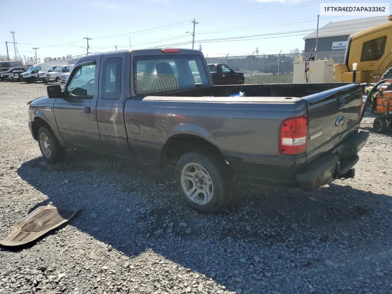 2010 Ford Ranger Super Cab VIN: 1FTKR4ED7APA33362 Lot: 55985215