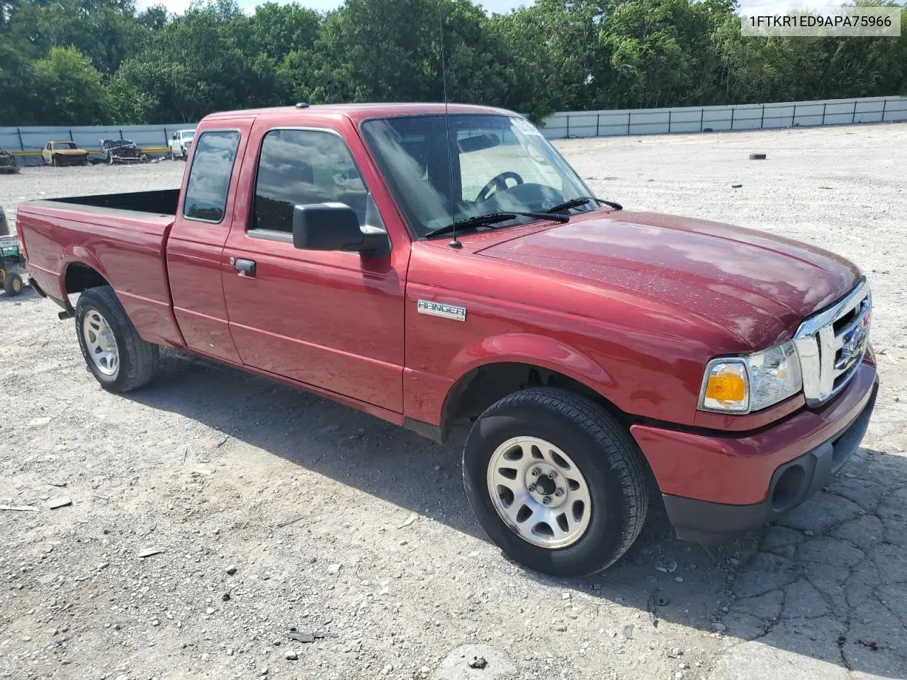 2010 Ford Ranger Super Cab VIN: 1FTKR1ED9APA75966 Lot: 62015845