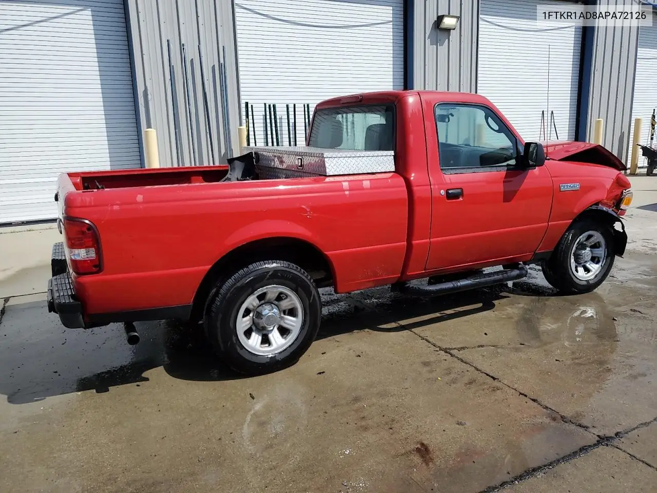 2010 Ford Ranger VIN: 1FTKR1AD8APA72126 Lot: 62086375