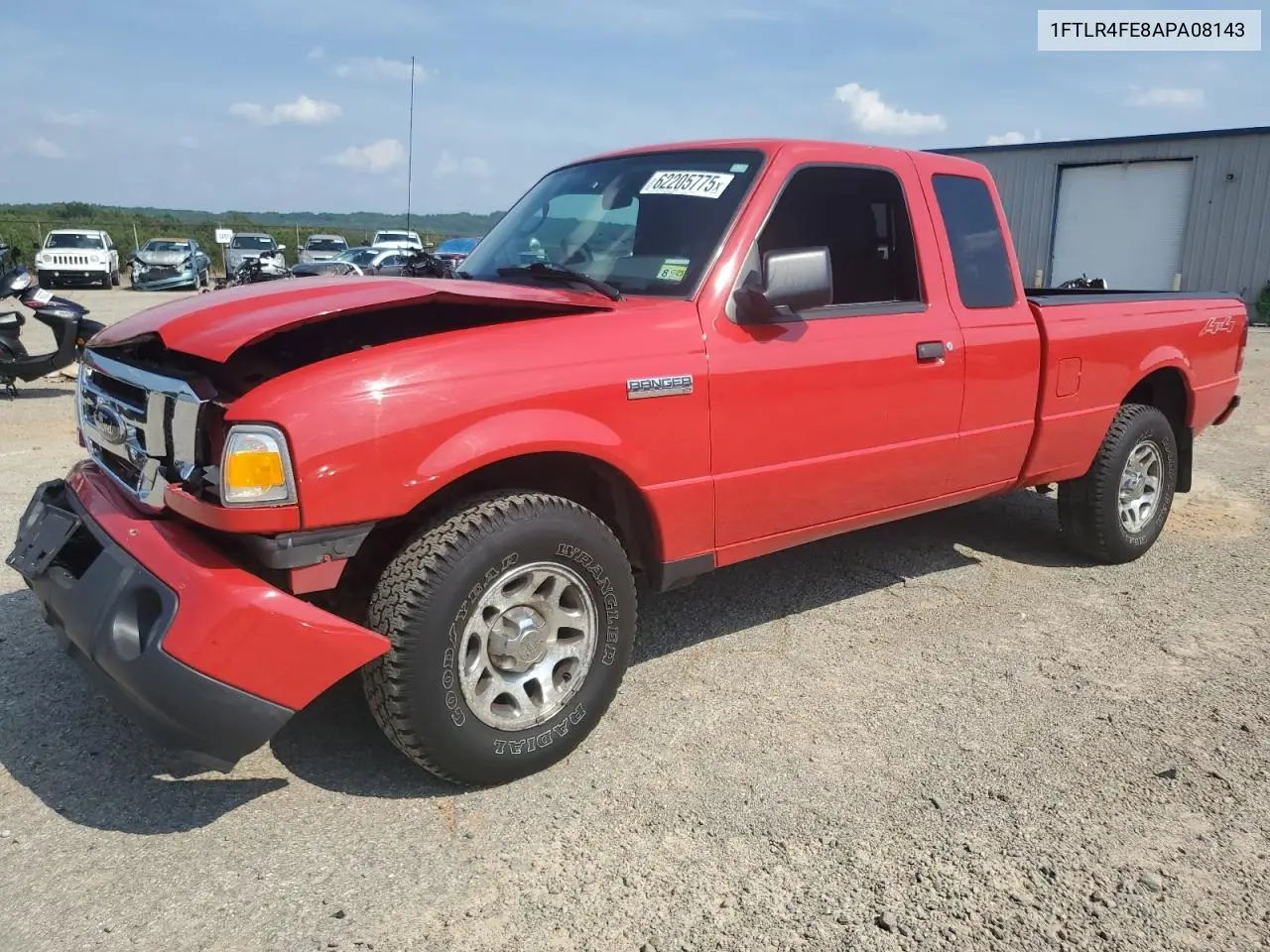 2010 Ford Ranger Super Cab VIN: 1FTLR4FE8APA08143 Lot: 62205775