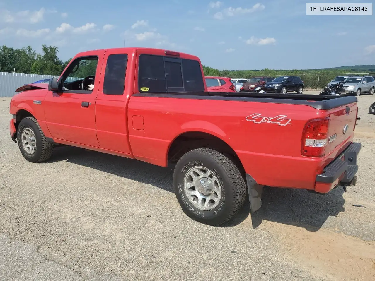 2010 Ford Ranger Super Cab VIN: 1FTLR4FE8APA08143 Lot: 62205775
