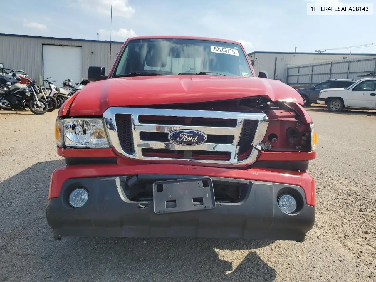 2010 Ford Ranger Super Cab VIN: 1FTLR4FE8APA08143 Lot: 62205775