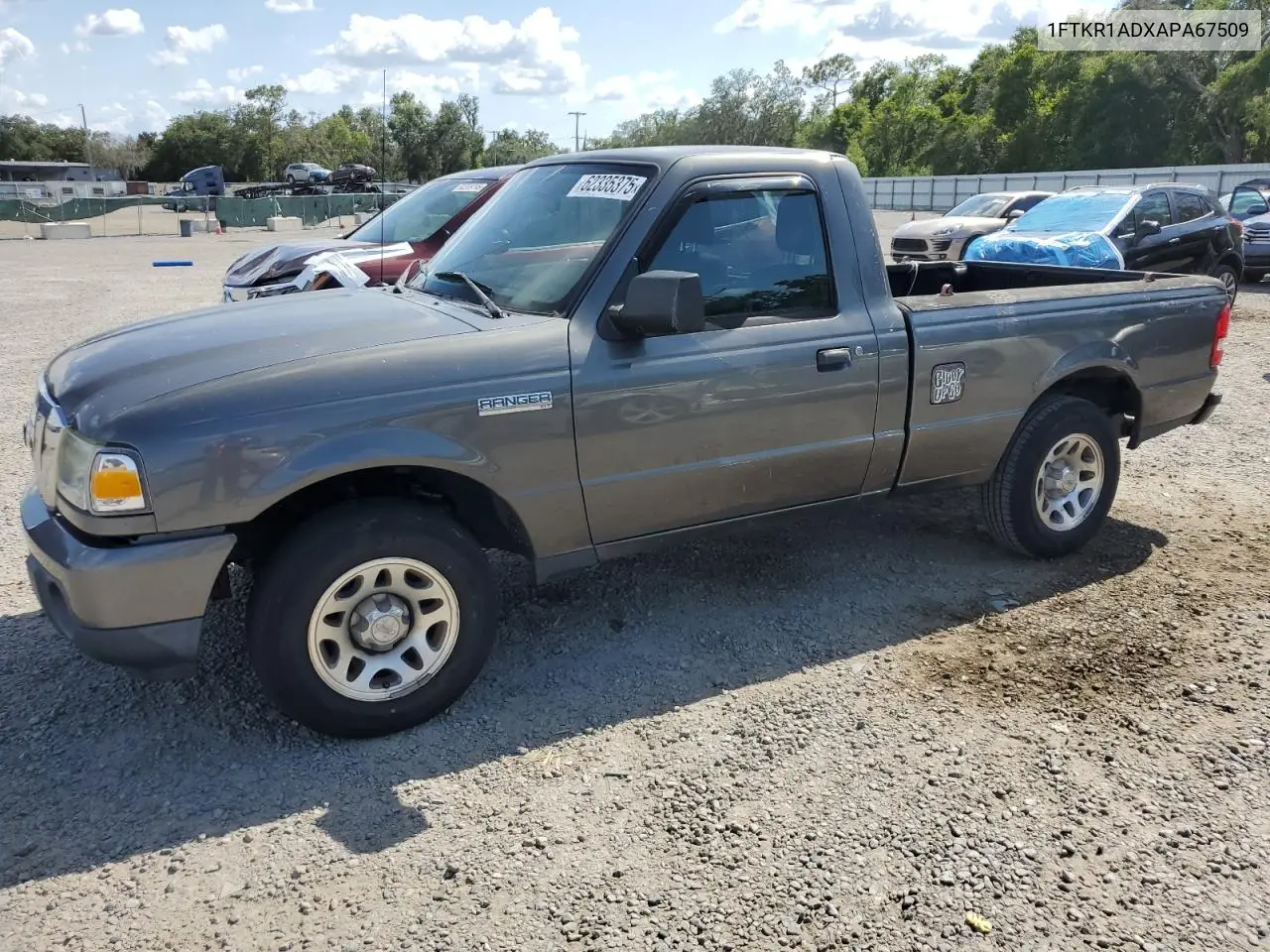 2010 Ford Ranger VIN: 1FTKR1ADXAPA67509 Lot: 62335375