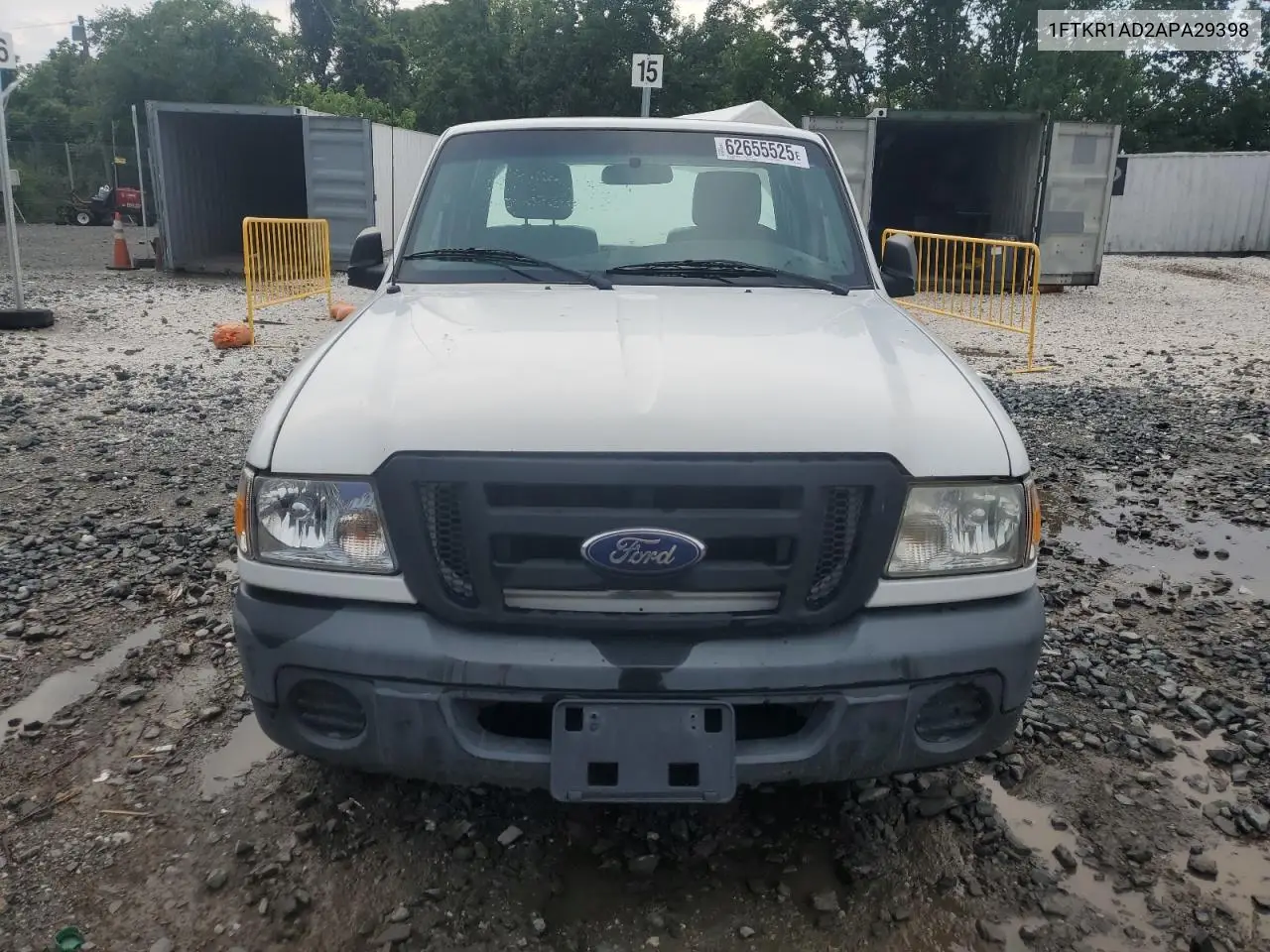 2010 Ford Ranger VIN: 1FTKR1AD2APA29398 Lot: 62655525