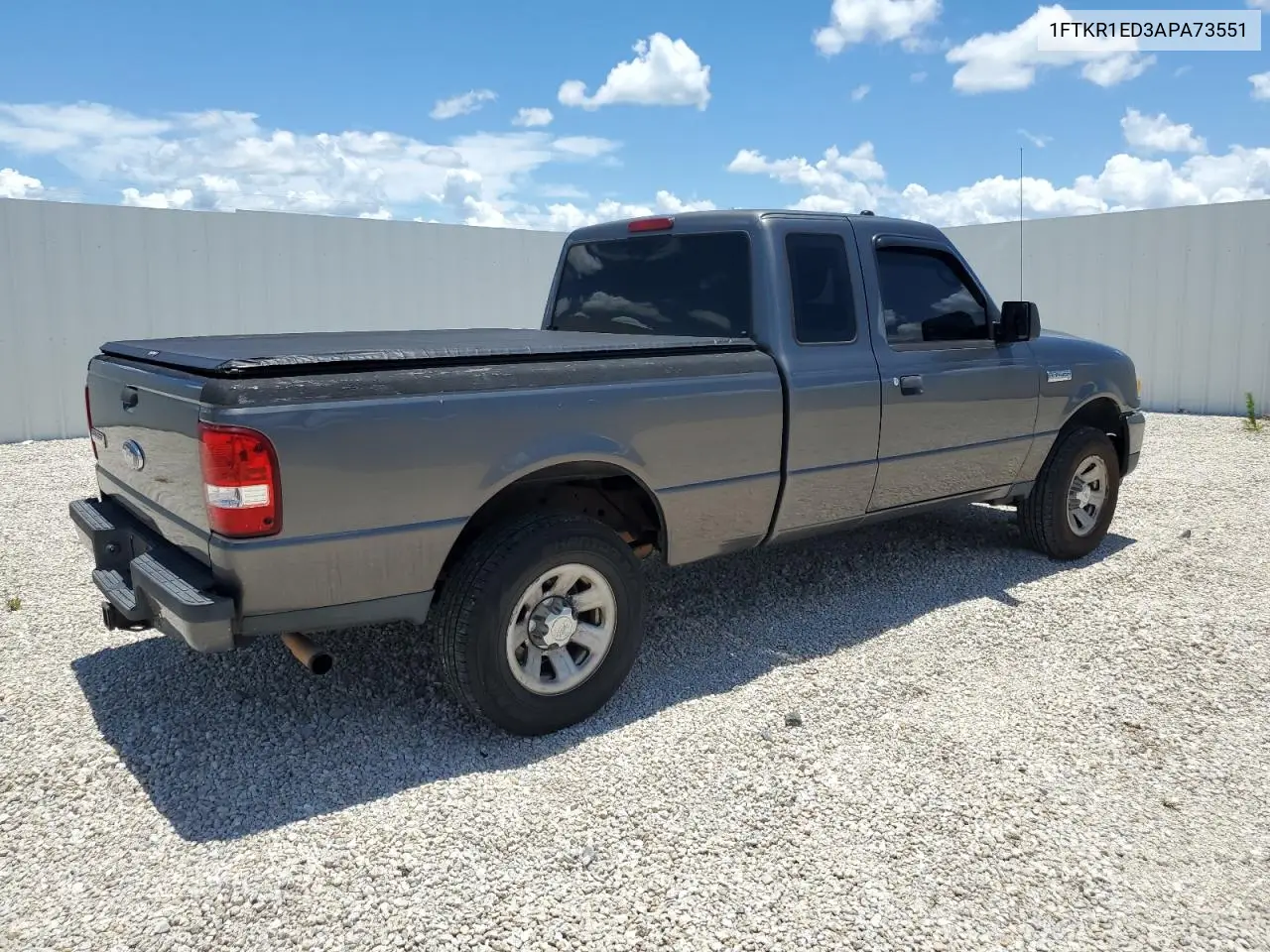 2010 Ford Ranger Super Cab VIN: 1FTKR1ED3APA73551 Lot: 62852705