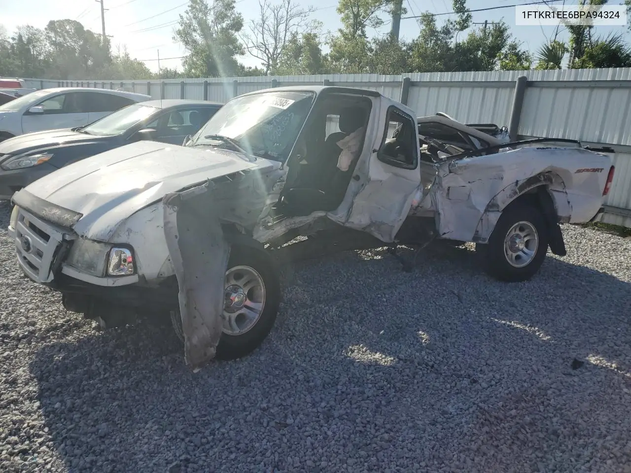 2011 Ford Ranger Super Cab VIN: 1FTKR1EE6BPA94324 Lot: 51650905