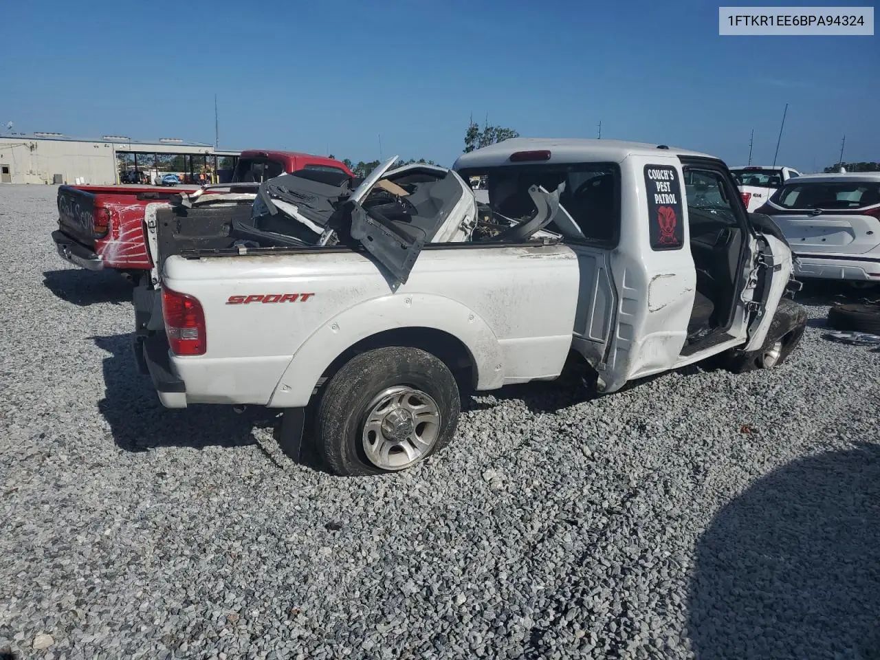 2011 Ford Ranger Super Cab VIN: 1FTKR1EE6BPA94324 Lot: 51650905