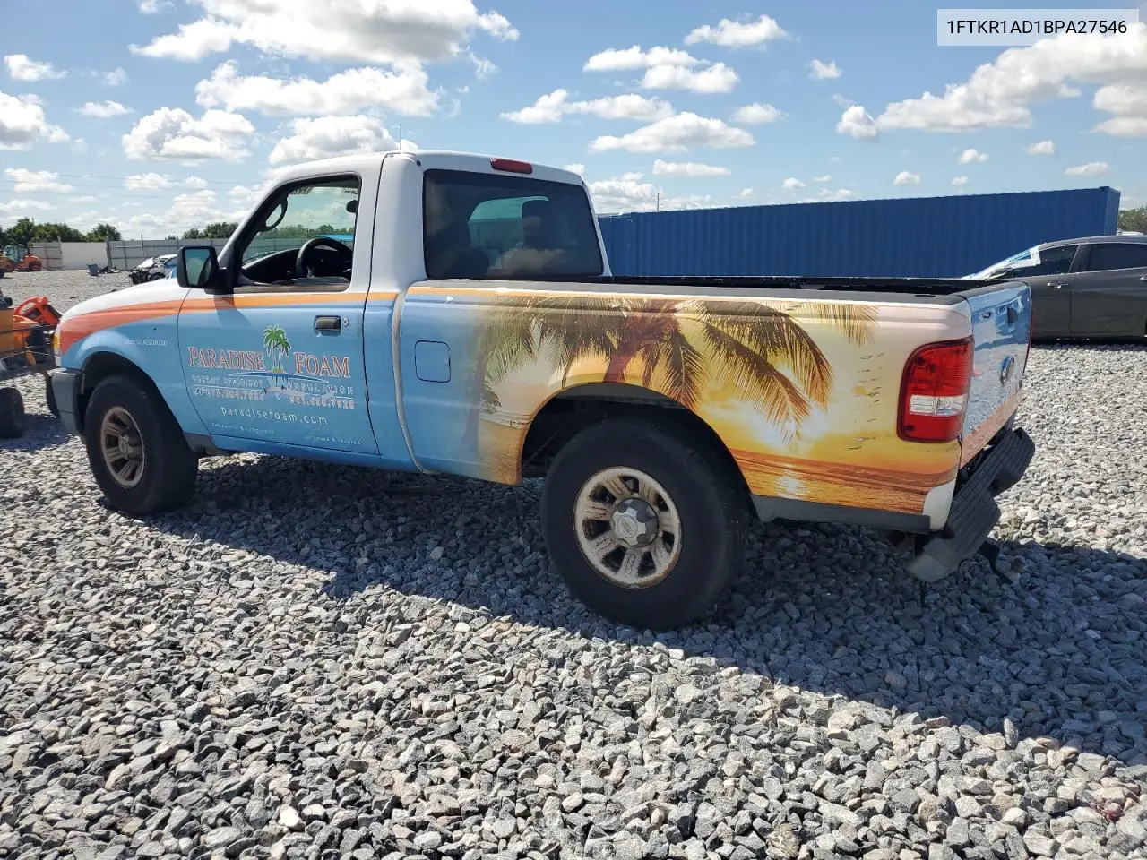 2011 Ford Ranger VIN: 1FTKR1AD1BPA27546 Lot: 56881585