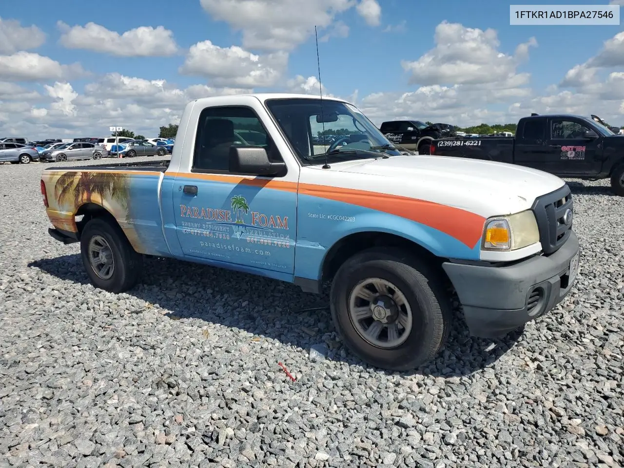 2011 Ford Ranger VIN: 1FTKR1AD1BPA27546 Lot: 56881585