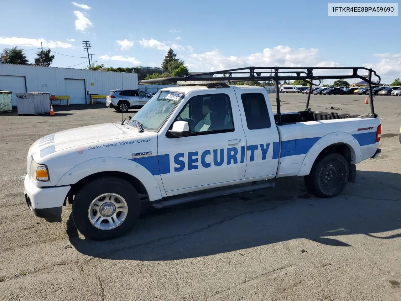 2011 Ford Ranger Super Cab VIN: 1FTKR4EE8BPA59690 Lot: 56964695