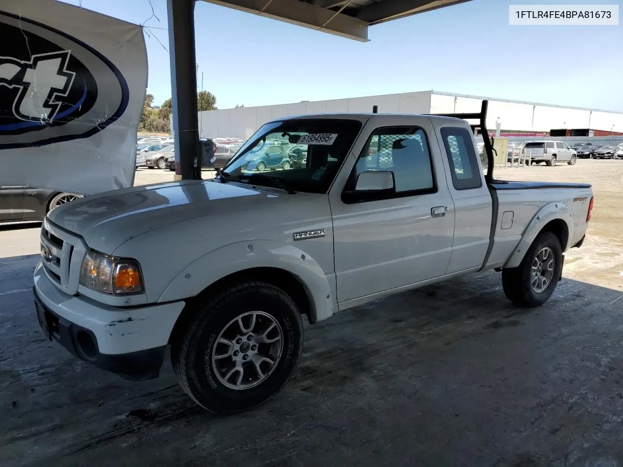 2011 Ford Ranger Super Cab VIN: 1FTLR4FE4BPA81673 Lot: 61954995