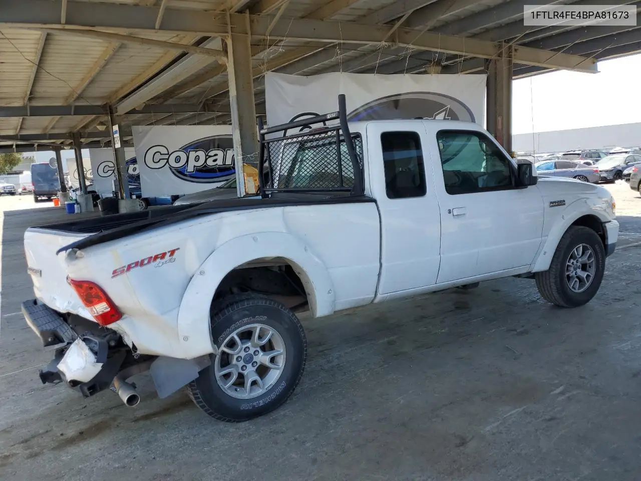 2011 Ford Ranger Super Cab VIN: 1FTLR4FE4BPA81673 Lot: 61954995