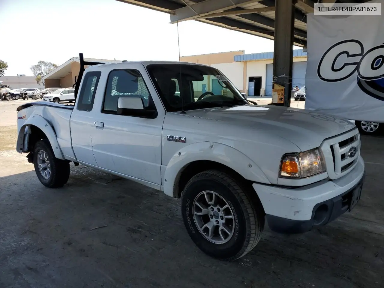 2011 Ford Ranger Super Cab VIN: 1FTLR4FE4BPA81673 Lot: 61954995