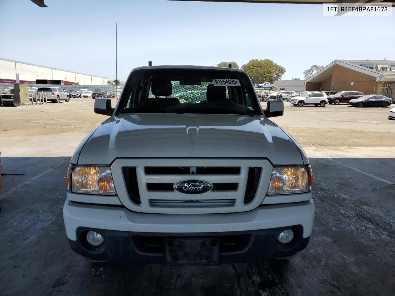 2011 Ford Ranger Super Cab VIN: 1FTLR4FE4BPA81673 Lot: 61954995