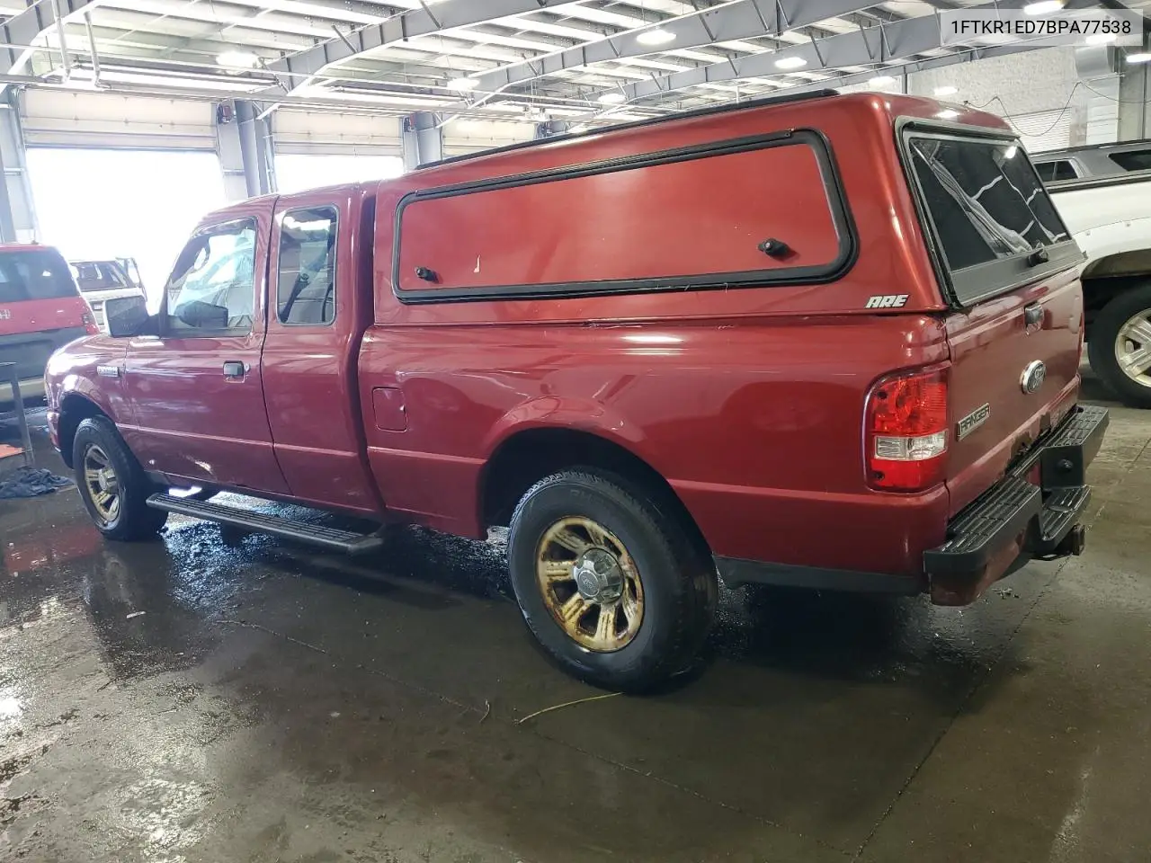2011 Ford Ranger Super Cab VIN: 1FTKR1ED7BPA77538 Lot: 62901475