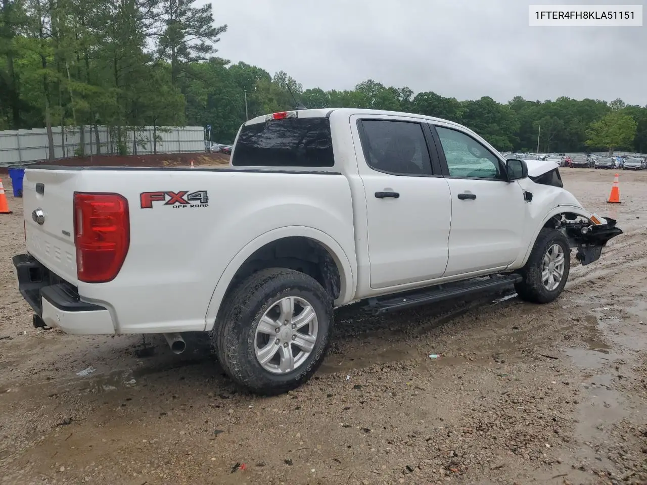 2019 Ford Ranger Xl VIN: 1FTER4FH8KLA51151 Lot: 56421585