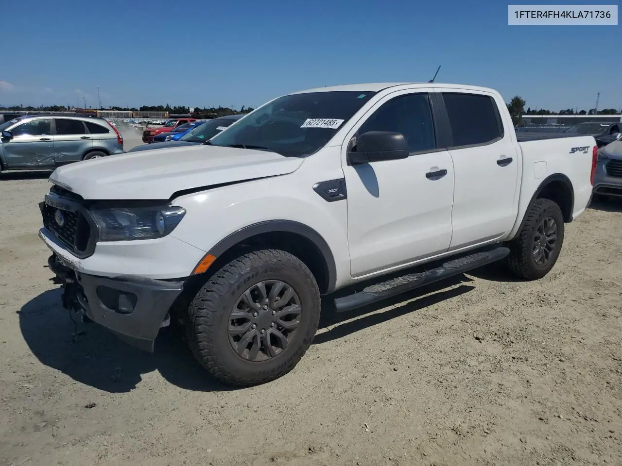 2019 Ford Ranger Xl VIN: 1FTER4FH4KLA71736 Lot: 62721485
