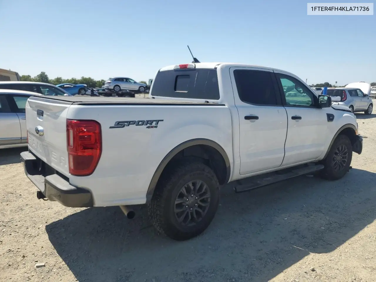 2019 Ford Ranger Xl VIN: 1FTER4FH4KLA71736 Lot: 62721485