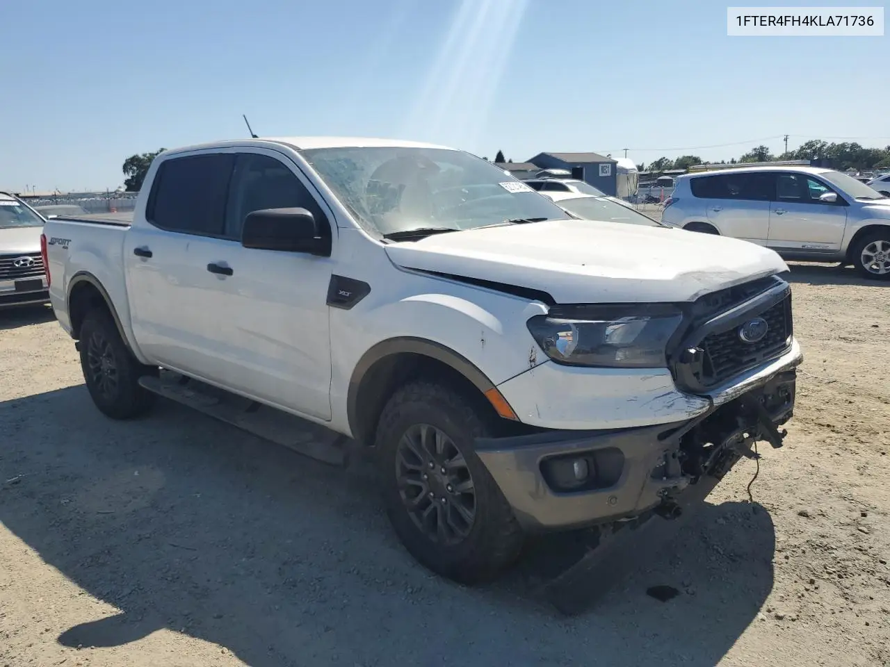 2019 Ford Ranger Xl VIN: 1FTER4FH4KLA71736 Lot: 62721485