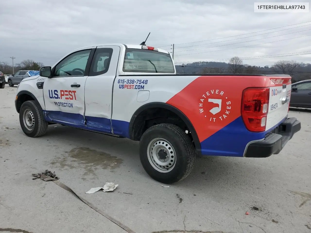 2020 Ford Ranger Xl VIN: 1FTER1EH8LLA97743 Lot: 44139495